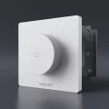 230V WLAN Einbaudimmer LED mit Bedienteil und Drehdimmerschalter, Phasenabschnitt für einfarbige 230V-LED-Streifen | 2.4GHz WIFI Support