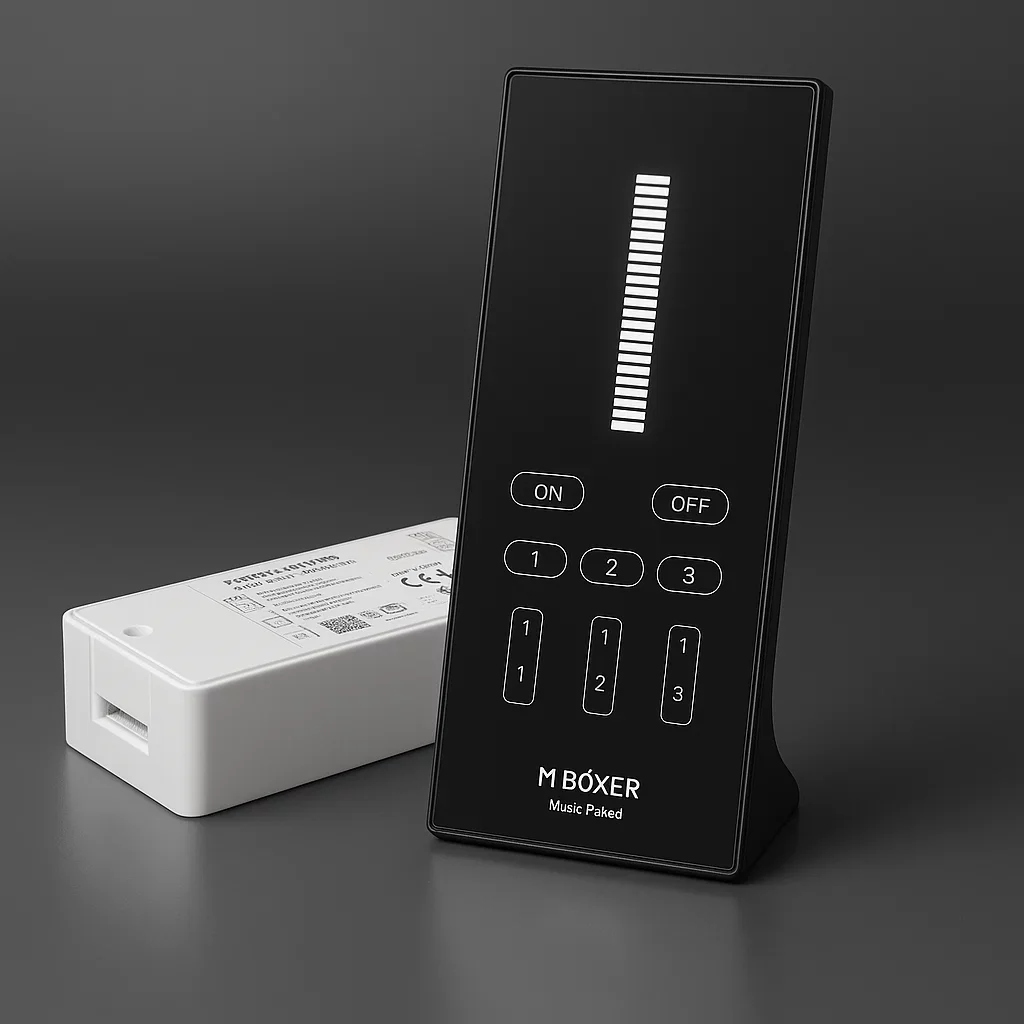 230V LED-Dimmer & 2.4 GHz 3-Zonen Stand-Fernbedienung im SET | für 230V LED-Streifen | 2.4GHz MiBoxer