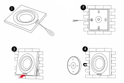 2 in 1 LED-Dimmer & magnetische Wand-Fernbedienung - SET | für 24VDC LED-Streifen einfarbig und CCT | 2.4GHz MiBoxer