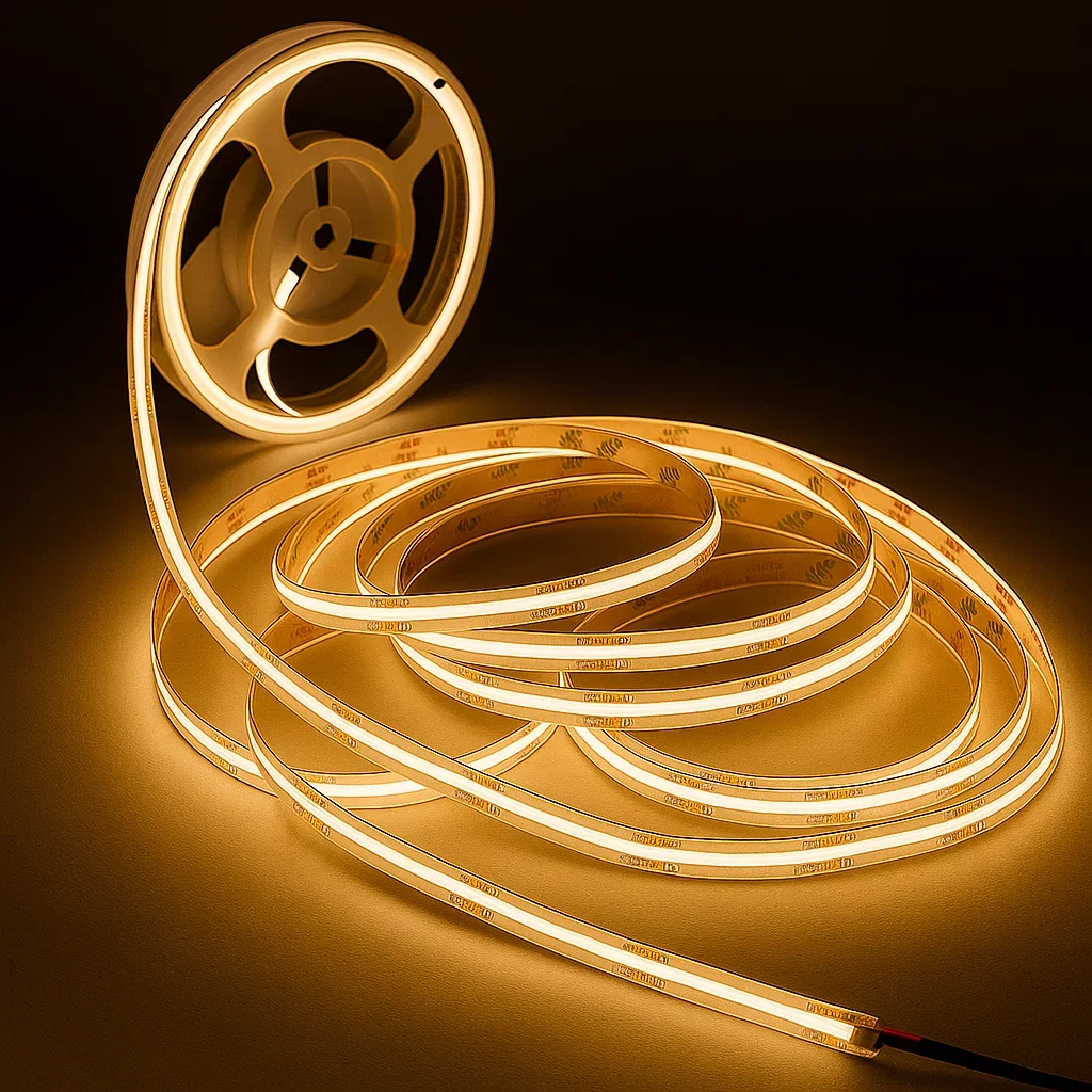 LED-Streifen 24V COB Performance - 480 LEDs/m - 2700 K warmweiß - 127,49 lm/W - dimmbar - nach Maß von 5 cm bis 5 Meter