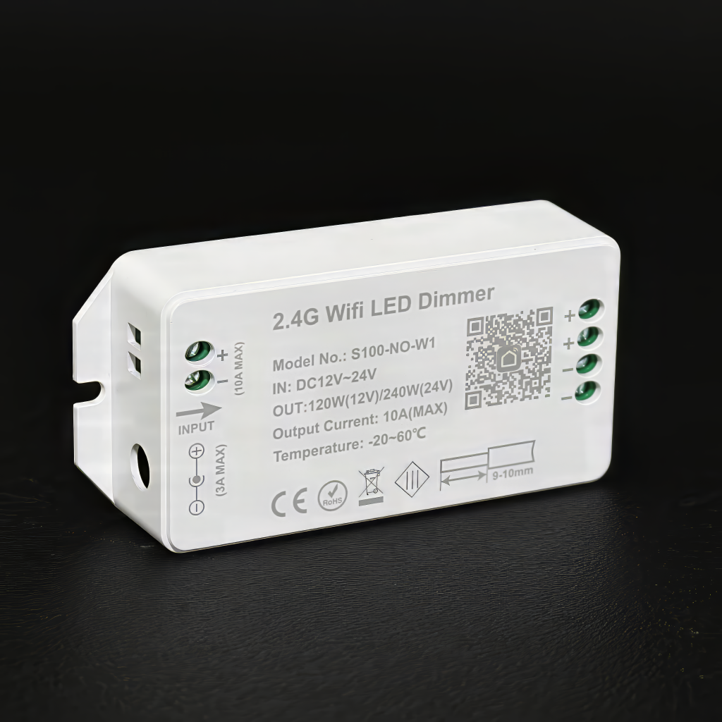 Smart-Home LED-Dimmer WIFI/WLAN für SmartLife / Tuya – direkt ohne Gateway – 24V 10A (240W)