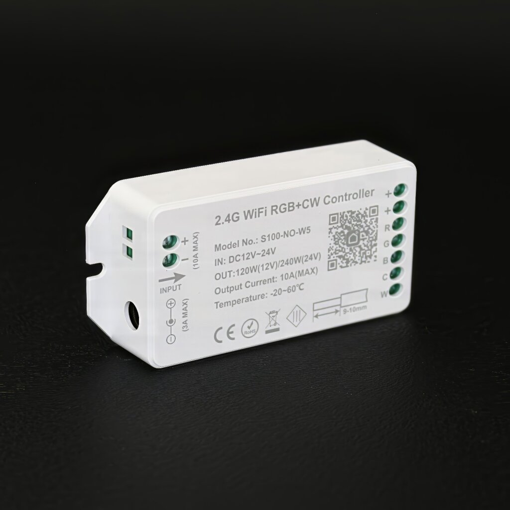 Smart-Home RGB&CCT-Dimmer/Controller WIFI/WLAN für SmartLife / Tuya – direkt ohne Gateway – 24V 10A (240W)