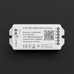 Smart-Home RGB&CCT-Dimmer/Controller WIFI/WLAN für SmartLife / Tuya – direkt ohne Gateway – 24V 10A (240W)