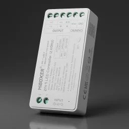 LED-Dimmer & Funk Push-Taster im SET | für einfarbige 24V LEDs | 2.4GHz