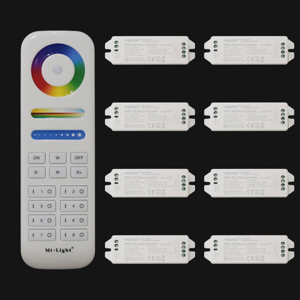 8 Zonen ( 8 Controller & 1 Fernbedienung )